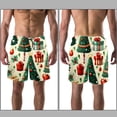 thumbnail image 3 of luoweisi Men's Beach Shorts Quick Dry Swim Trunks with Mesh Lining Christmas Tree M, 3 of 5