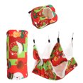 thumbnail image 1 of Guinea Pig Cage Hammock Set, Natural Cloth Hamster Hammock Washable Machine Cute Cartoon Pattern  For Ferret For Small Cat For  Red, 1 of 8