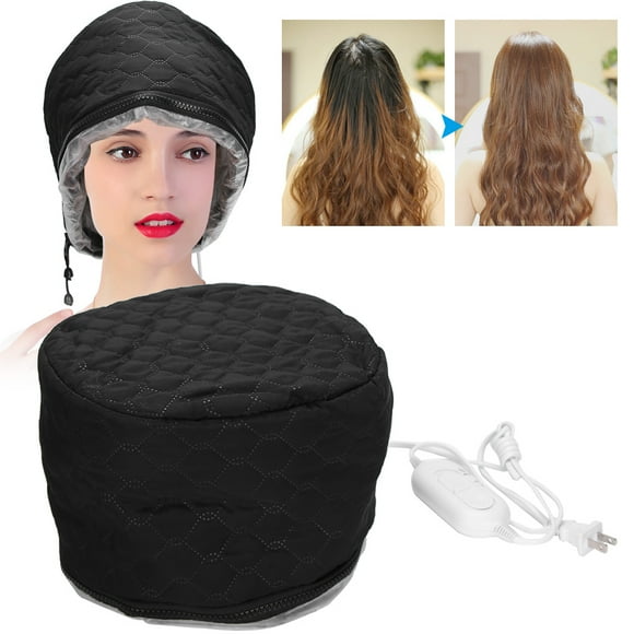 LHCER Heating Hat,Hot Oil Treatment Hat,Household Electric Heating Hat Adjustable Hot Oil Treatment Hat for Hair Care US Plug 110V