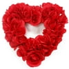 Glitter Rose Heart Wreath