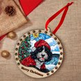 thumbnail image 4 of Portuguese Water Christmas Dog Ornament, Portuguese Water Dog Stained Glass, Portuguese Water Dog Suncatcher Gift Christmas Tree Decor, Xmas Gifts, 4 of 4
