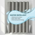 thumbnail image 4 of Unique Bargains Waterproof Geometry Shower Curtain Set with 12 Hooks Grey 71"W x 71"L, 4 of 8