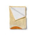 thumbnail image 2 of Abstract Soft Flannel Fleece Throw Blanket, Vibrant Background with a Big Waved Line Modern Artwork Illustration, Cozy Plush for Indoor and Outdoor Use, 50" x 70", Orange Yellow, by Ambesonne, 2 of 6