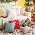 thumbnail image 6 of Soft Faux Fur Fuzzy Cute Decorative Throw Pillows Covers with Snowflake Glitter Printed Pillowcases for Christmas Decor Home Bed Room Sofa Chair Couch, 6 of 6