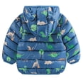 thumbnail image 2 of SYNPOS Toddler Baby Girl Boy Cartoon Dinosaur Light Down Hooded Jacket Kids Warm Coat, 2 of 6