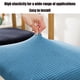 thumbnail image 5 of Xihbxyly Funda Elástica para Silla, Funda Suave de Elastano, Cojín Lavable y Extraíble, Diseño con Textura de Grano de Maíz, Ideal para Oficina, Comedor, Bar, Elegante Renovación de Muebles, Varios C, 5 of 7