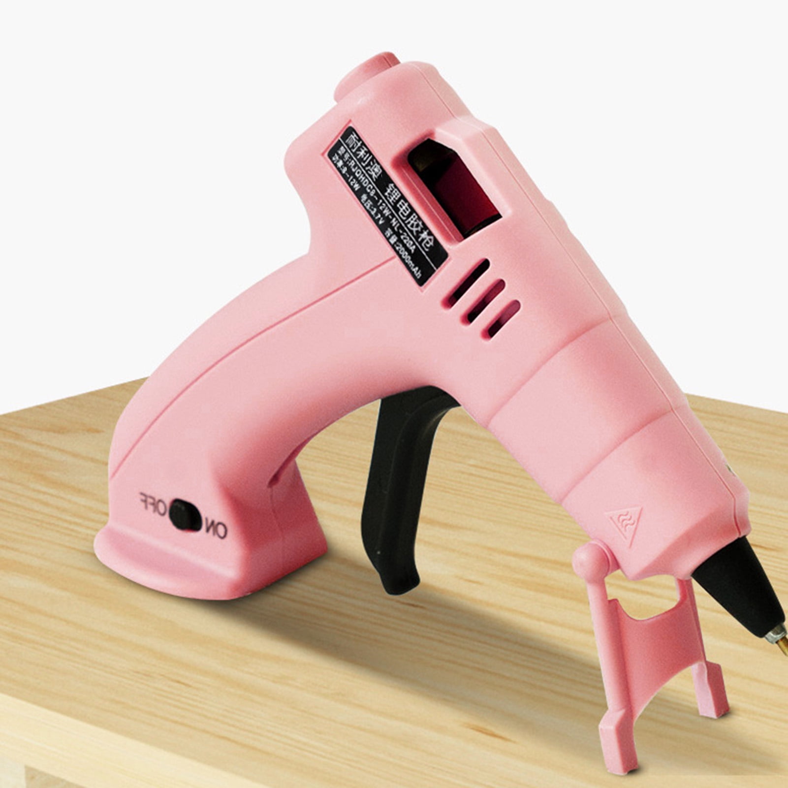 Pebbuoy Cordless Hot Melt Glue Tool with Glue Sticks USB Charging 2000mAh Rapid Heating Glue Tool Kit Child Hand Crafts Home DIY Repair Wireless Glue Tool