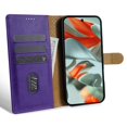 thumbnail image 5 of ELEHOLD Case for Google Pixel 9 / 9 Pro, Shockproof PU Leather Wallet Case with Credit Card Holder Kickstand,Purple, 5 of 5