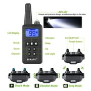 BEBANG Dog Training Collars, Dog Shock Collar with Remote 2600FT, Beep Vibration Shock Modes , Waterproof, LED Light, Perfect for Training Small Medium Large Dogs