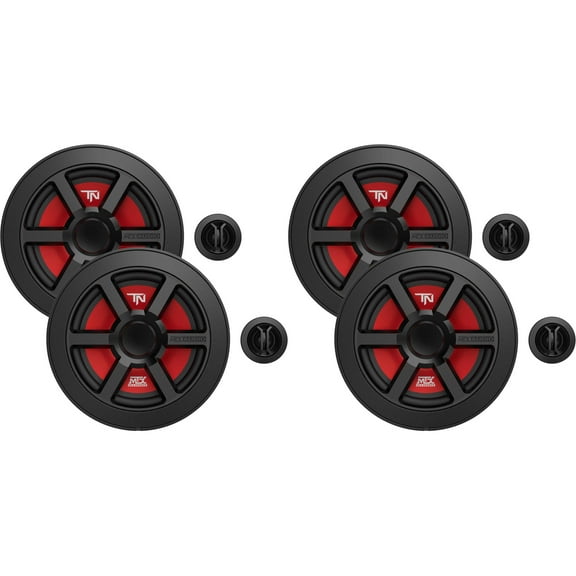 MTX Audio Two Pairs of TERMINATOR6S Terminator Series 6.5in Component Set Bundle
