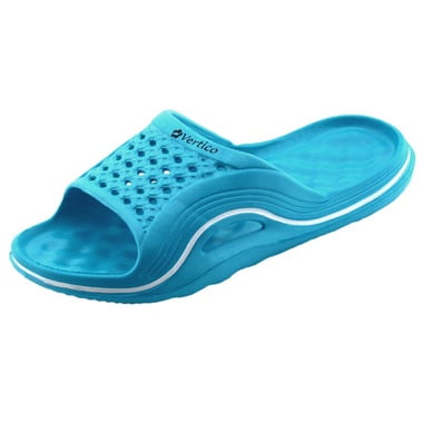 - Vertico Girls Light Blue Pool Shower Sandal Slide