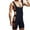 Black, variant on Tnhcen Men's Knit Cotton Union Suit Sexy Slim Fit Spaghetti Straps Side Cutouts Stretchy Pajama Bodysuit for Home Sleepwear