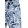 thumbnail image 6 of X RAY Men's Denim Shorts Frayed Hem Slim Look Stretch Jean Short for Men, Rips & Repair, 6 of 7