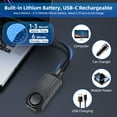 thumbnail image 3 of Zexmte Bicycle Burglar Alarm Wireless Remote Control 113dB Type-C Rechargeable IP65 Waterproof Home Security Bike Accessories Bike Alarm with Remote for Electric Bike Motorcycle Anti-Theft System, 3 of 7