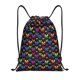 thumbnail image 1 of Fotbe Rainbow Butterfly Bolsa Mochila con Cordón Estampada, Bolsa de Gimnasio Deportiva, Bolsa Cinch, Bolsa con Cordón para Hombres y Mujeres-Small, 1 of 6