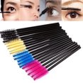 thumbnail image 2 of 50 uds, varitas desechables para de pestañas, los, aplicador de extensión de pestañas, maquillaje Amarillo shamjiam Mascara Wands Brush, 2 of 6