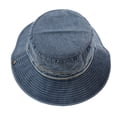 thumbnail image 6 of Denim Bucket Hats for Men Women Summer Lightweight Sun Hat Travel Beach Hat with Chin Strap, 6 of 6
