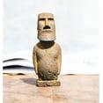 thumbnail image 4 of Cast Iron Easter Island Moai Figurine for Home Decor,Metal Statue Study Bookshelf, Wall Shelf, Living Room,Office,Garden Decor (S), 4 of 6