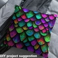 thumbnail image 2 of Manfei Dragon Scale Fabric by the Yard (3 Yards), Colorful Watercolor Decorative Fabric by the Yard, Modern Aesthetic DIY Fabric, 2 of 6