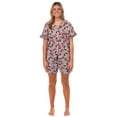 thumbnail image 3 of Disney Minnie Mouse Pajamas Women's Polka Dot Bow Notch Collar Short Sleep Set, 3 of 6