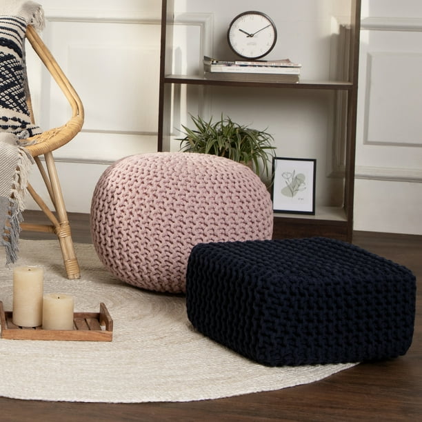 Cube footstool pouffe discount
