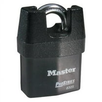Master Lock Keyed Padlock, 7/8 in,Rectangle,Black 6325