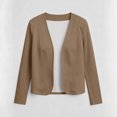 thumbnail image 5 of IUYRTFE Women's Open Front Cardigan Long Sleeve Solid Color Casual Blazer Lightweight Top, 5 of 5