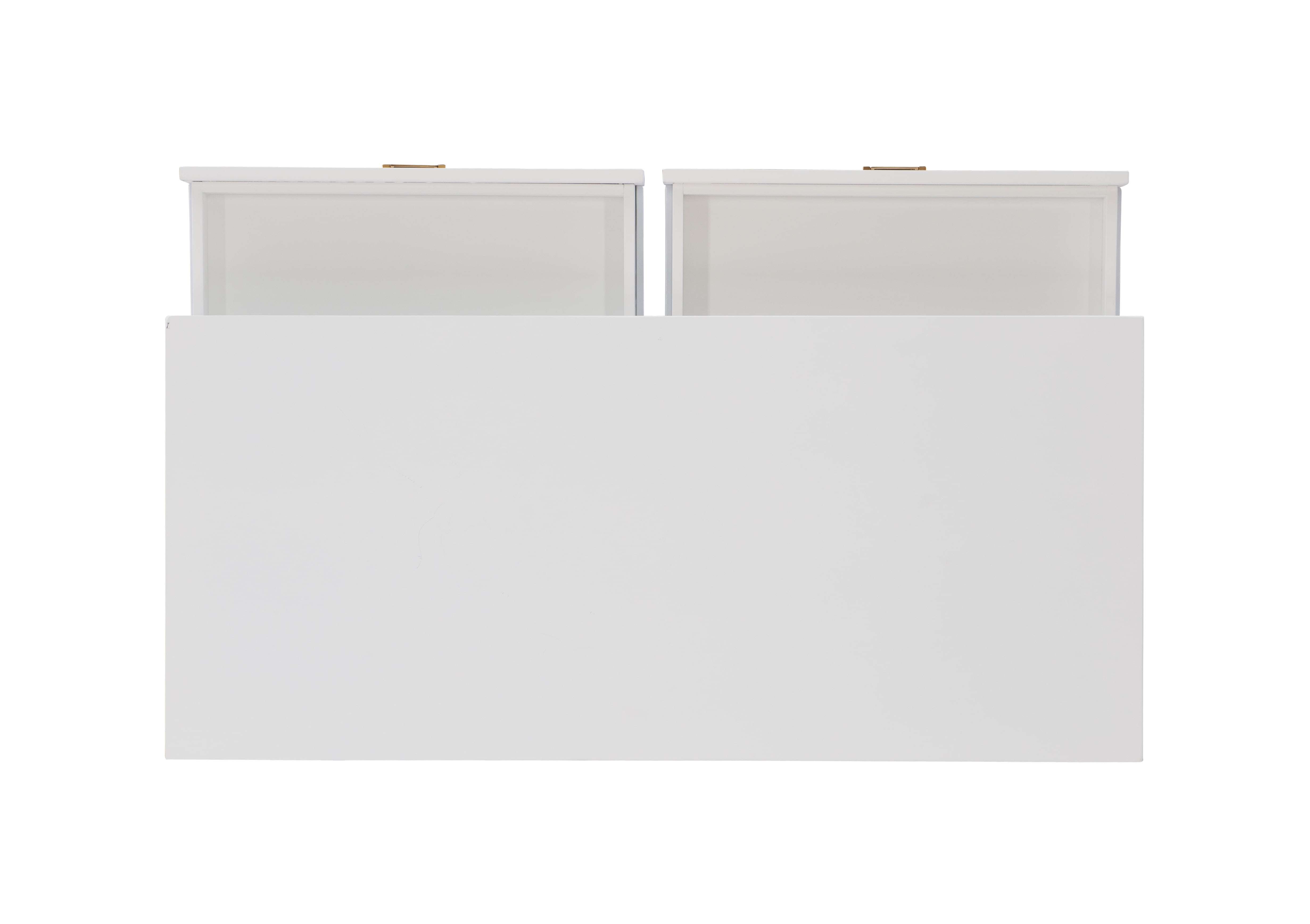 Linon Peggy White Writing Desk, 2 Drawers, 30 inches Tall