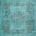 thumbnail image 1 of Ahgly Company Machine Washable Indoor Square Traditional Deep-Sea Green Area Rugs, 3' Square, 1 of 7
