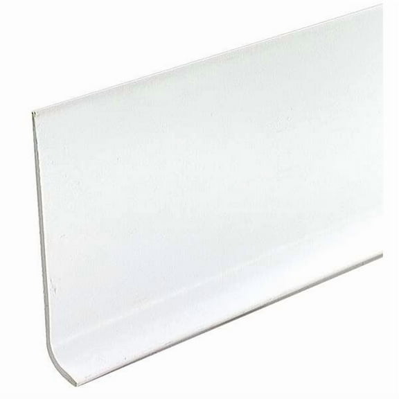 Manufacturer Varies Wall Base Molding, PVC Vinyl, White, 48 in L, 4 in H 5MFJ9