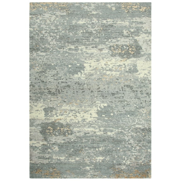 Alora Decor Radiant 8' x 10' Abstract Gray/Ivory/Gray Hybrid Area Rug