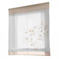 thumbnail image 4 of Nouveaux Stores Romains Broderie Tulle Court Store Rideau de Fenêtre de Pièce, 4 of 9