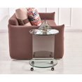 thumbnail image 1 of Topline Home Furnishings Bent Glass Round Accent Table, 1 of 1