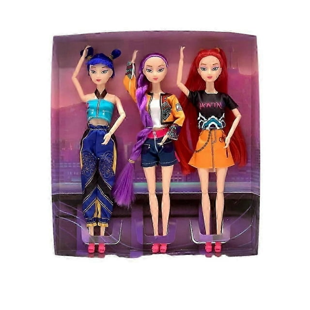 K-POP Demon Hunter Girl Group Dolls LumimiraZoe 11" Vinyl Figures (3-Pack)