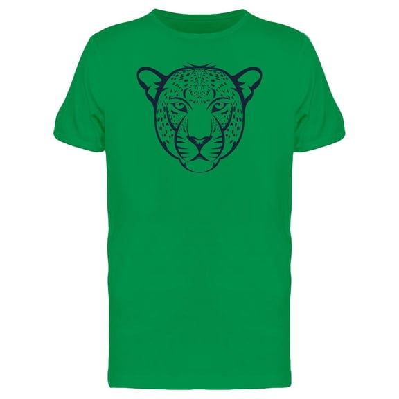 Leopard Head Hipster Face Grunge Tee Men's -Image by Shutterstock