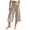 Khaki, variant on Gaucho Pants Women High Waisted Cotton Wide Leg Capri Petite Cropped Trouser Casual Summer 2026 Orange XS