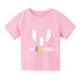 thumbnail image 5 of Camiseta de algodón Messi de verano 2024, ropa para niños, niñas, verano, manga corta, informal, para niños, camisetas deportivas, 5 of 5