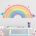thumbnail image 4 of Advancent Wall Sticker Cartoon Rainbow Hand-Painted Self-adhesive Beautify Home Wallpaper Kids Art Child Living-Room Decals Nursery Type3, 4 of 6