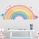 thumbnail image 4 of Advancent Wall Sticker Cartoon Rainbow Hand-Painted Self-adhesive Beautify Home Wallpaper Kids Art Child Living-Room Decals Nursery Type3, 4 of 6