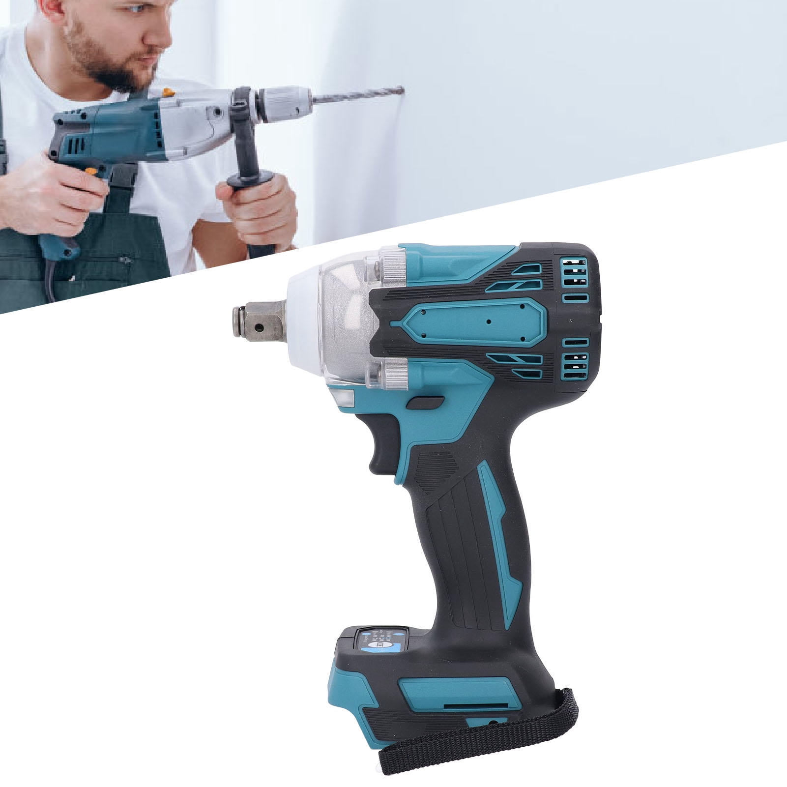 Yajisi 2‑in‑1 Brushless Impact Driver & Screwdriver – 350 N·m, Bidirectional Brake, Stepless Speed, LED Light, 2800 RPM