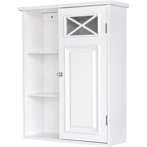 elegant home fashions sicily corner wall cabinet with 1 shutter door