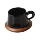 thumbnail image 5 of Taza de café de cerámica con platillo, vajilla de café, taza de café de 300 ml, taza de para té de la tarde, café en casa, café con leche, 5 of 9