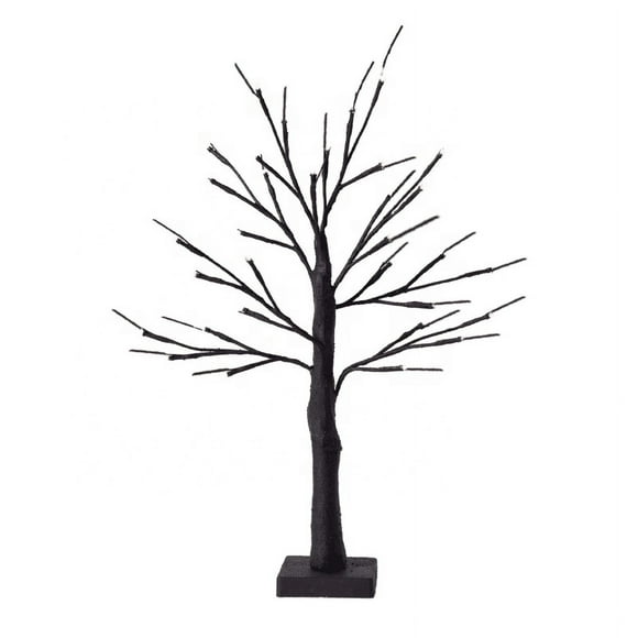 Zshan 1 piece LED Birch Tree Table Lamp 24 Warm Lights Miniature Christmas Tree Brown Branch USB and Battery Operated tree light decorative light Christmas birch tree light