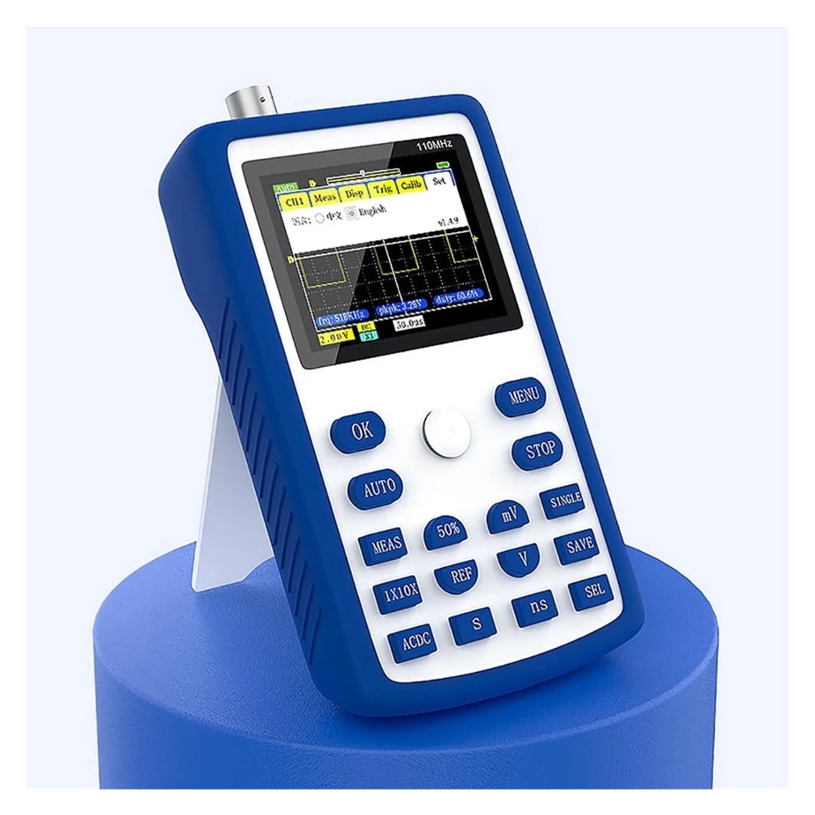 Digital Oscilloscope 500MS/s Sampling Rate 110MHz Analog Bandwidth Support Waveform Storage ,Professional Designed