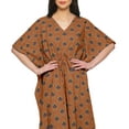 thumbnail image 4 of Moomaya Womens Long Beach Kaftan Beachwear Bikini Coverup Dress Kaftan Plus Size - XS-M, 4 of 6