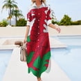 thumbnail image 3 of Wales Flag Long Sleeved Shirt Dress Women's evening dress elegant dresses plus sizes summer women's suit, 3 of 6