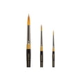 thumbnail image 6 of Kingart Original Gold, 9430 Round Floral Petal Series, Golden Taklon Artist Brush, Set of 3, All Ages, 6 of 7