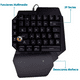 thumbnail image 2 of Teclado Gamer USB Retroiluminado a Una Mano Virtual Zone Negro, 2 of 5