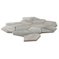 thumbnail image 3 of The Tile Life Stately Oasis Alaska Gray Porcelain Mosaic Floor & Wall Tile, 14 x 16 in, 1-Piece, 3 of 14