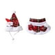 thumbnail image 4 of Gorro de Papá Noel para mascotas con bufanda. Lindo disfraz navideño para mascotas, ideal para festivales y eventos. M, 4 of 9